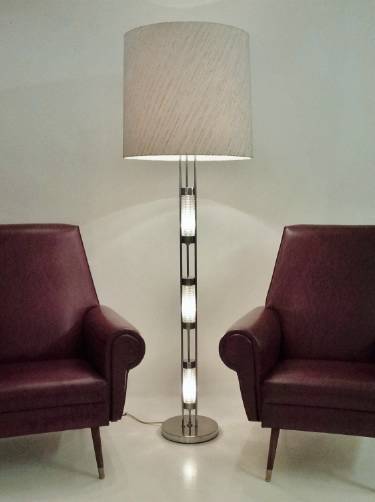 Besigheimer vintage floor lamp with illuminated base, 1970`s ca, German